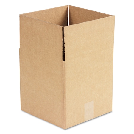 Cubed FixedDepth Corrugated Shipping Boxes, RSC, Large, 10 X 10 X 10, Brown Kraft, 25PK